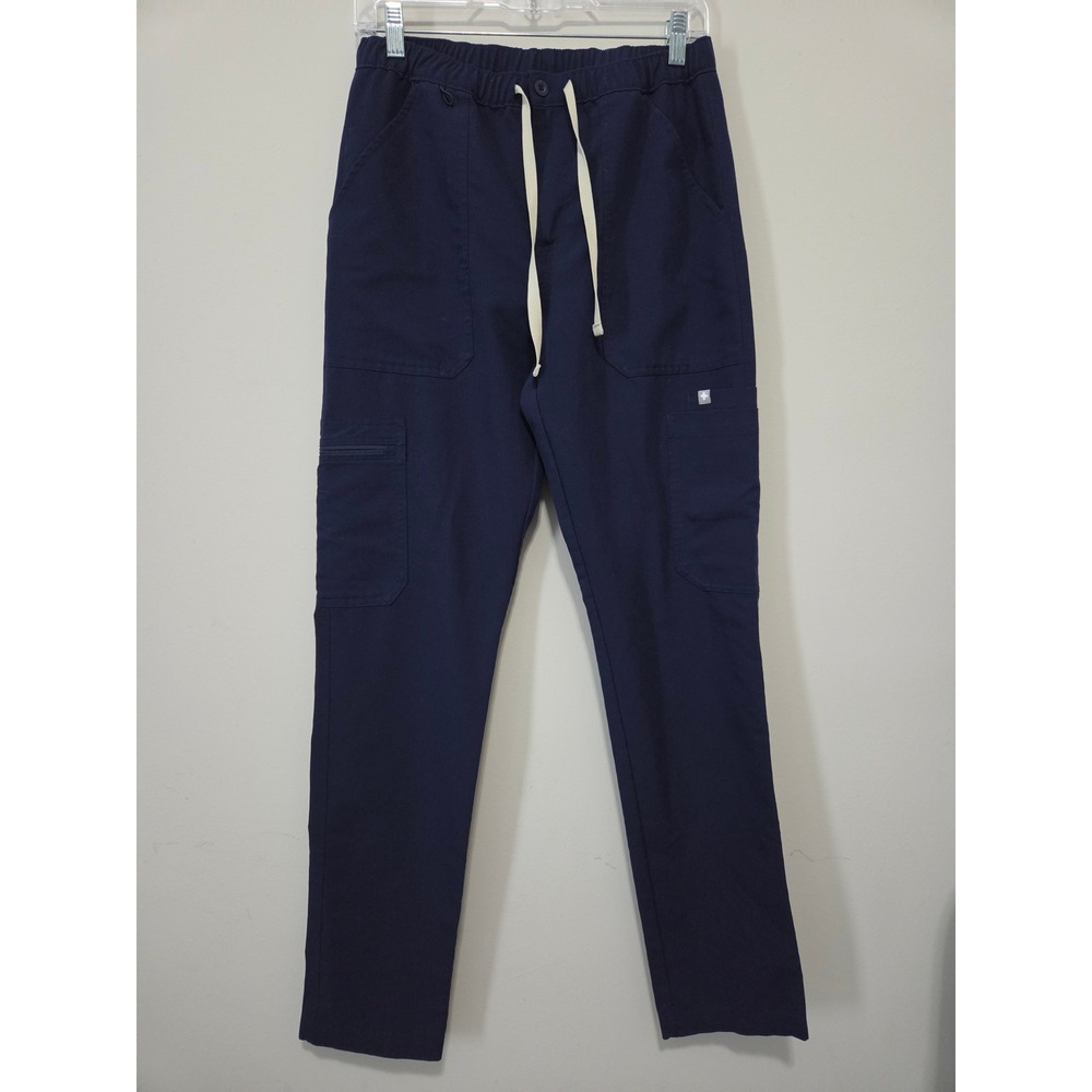 FIGS Technical Collection Navy Blue Cargo Scrub Pants Women Small M21SW2052